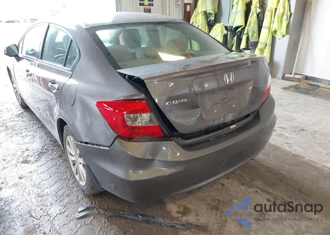 2012 Honda Civic Ex z USA, uszkodzony, nr VIN 19XFB2F86CE107093